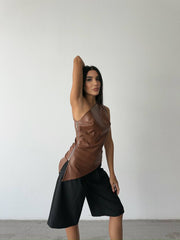 PARADISE LEATHER TOP