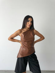 PARADISE LEATHER TOP