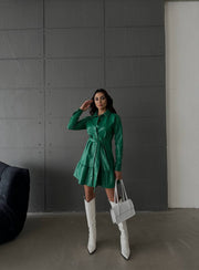 STORMI Leather Dress